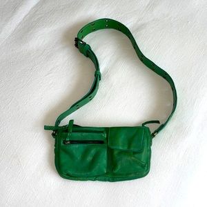 Free People Leather Sling Crossbody Bag